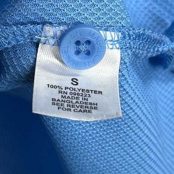 Magellan Outdoors Men's Laguna Polo Shirt Sz Small Blue - Picture 13 of 15